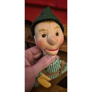 Vintage German Hand Puppet KERSA Brand Sewn Fabric Head 3D Details Excellent